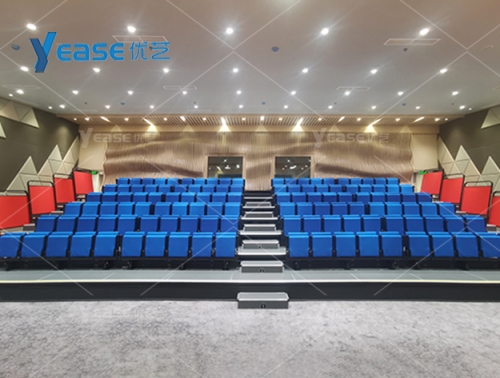 Indonesia Upholstered Venue Telescopic Bleacher